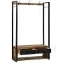 Perchero Marrón 110 x 40 x 185 cm Madera maciza de Mango