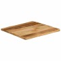 Tablero de mesa borde natural madera mango rugosa 40x40x2,5 cm
