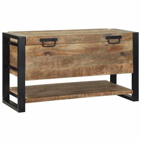Caja de Almacenamiento Marrón Madera maciza de Mango
