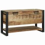 Caja de Almacenamiento Marrón Madera maciza de Mango