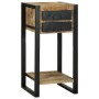 Mesa Auxiliar con cajón Marrón Madera maciza de mango rugosa