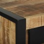 Mesa Auxiliar con cajón Marrón Madera maciza de mango rugosa