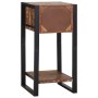 Mesa Auxiliar con cajón Multicolor Madera reciclada maciza
