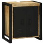 Gabinete de Lavabo con puerta Marrón Madera maciza de Mango