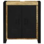 Gabinete de Lavabo con puerta Marrón Madera maciza de Mango