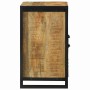 Gabinete de Lavabo con puerta Marrón Madera maciza de Mango