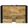 Gabinete de Lavabo con puerta Marrón Madera maciza de Mango