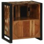 Gabinete de Lavabo con puerta Marrón Madera maciza recuperada