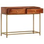 Solid acacia wood console table 100x35x76 cm by vidaXL, Side tables - Ref: Foro24-286175, Price: 142,61 €, Discount: %