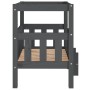 Hundebett aus massivem, grauem Kiefernholz, 65,5 x 43 x 70 cm von vidaXL, Betten für Hunde - Ref: Foro24-822374, Preis: 67,51...