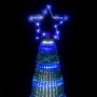 Árbol de Navidad LED 475 LEDs azul 247 cm