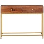 Solid acacia wood console table 100x35x76 cm by vidaXL, Side tables - Ref: Foro24-286175, Price: 142,61 €, Discount: %