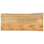 Tablero de mesa borde natural madera maciza mango 140x60x3,8 cm