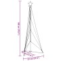 LED para árbol de Navidad 363 LEDs de colores 182 cm