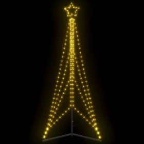 VidaXL Árbol de Navidad LED 483 LEDs blanco cálido 240 cm