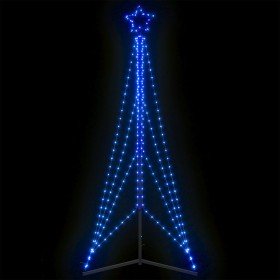Árbol de Navidad LED 483 LEDs azul 240 cm