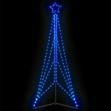 Árbol de Navidad LED 483 LEDs azul 240 cm