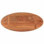 Tablero de mesa ovalado madera maciza de acacia 80x40x3,8 cm
