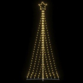 Árbol de Navidad LED 447 LEDs blanco cálido 249 cm
