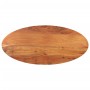 Tablero de mesa ovalado madera maciza de acacia 120x50x3,8 cm
