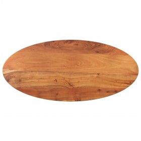 Tablero de mesa ovalado madera maciza de acacia 120x60x3,8 cm