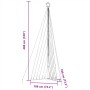Árbol de Navidad LED 789 LEDs blanco cálido 476 cm