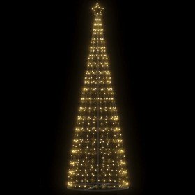 Árbol de Navidad LED 550 LEDs blanco cálido 304 cm