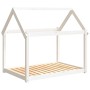 Massivholz-Hundebett aus weißer Kiefer 111x80x100 cm von vidaXL, Betten für Hunde - Ref: Foro24-822218, Preis: 102,46 €, Raba...