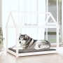 Massivholz-Hundebett aus weißer Kiefer 111x80x100 cm von vidaXL, Betten für Hunde - Ref: Foro24-822218, Preis: 102,46 €, Raba...