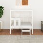 Bett für Hunde aus massiver Kiefer in Weiß 65,5x43x70 cm von vidaXL, Betten für Hunde - Ref: Foro24-822373, Preis: 82,49 €, R...
