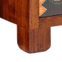 Mesita de noche 40x40x60 cm madera maciza de acacia