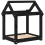 Bett für Hunde aus massivem schwarzen Kiefernholz 61x50x70 cm von vidaXL, Betten für Hunde - Ref: Foro24-822201, Preis: 45,54...