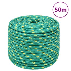 Cuerda de barco polipropileno verde 12 mm 50 m de vidaXL, Sogas y cuerdas metálicas - Ref: Foro24-152724, Precio: 30,75 €, De...