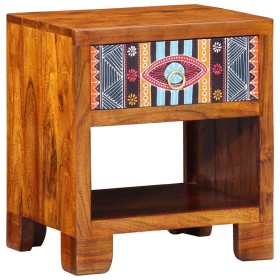 Vitrina Multicolor 40 x 35 x 45 cm madera maciza de acacia