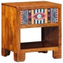 Vitrina Multicolor 40 x 35 x 45 cm madera maciza de acacia
