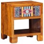 Vitrina Multicolor 40 x 35 x 45 cm madera maciza de acacia