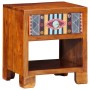 Vitrina Multicolor 40 x 35 x 45 cm madera maciza de acacia