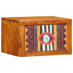 Armario de Noche Marrón 35 x 30 x 22 cm madera maciza de acacia Armario de Noche Marrón 35 x 30 x 22 cm madera maciza de acacia