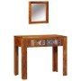 Mesa de tocador Marrón 90 x 45 x 75 cm Madera maciza de Acacia
