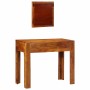 Mesa de tocador Marrón 90 x 45 x 75 cm Madera maciza de Acacia