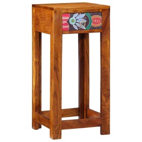 Mueble para teléfono con cajón Marrón 35 x 35 x 75 cm