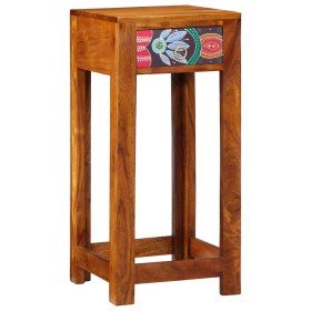 Mueble para teléfono con cajón Marrón 35 x 35 x 75 cm