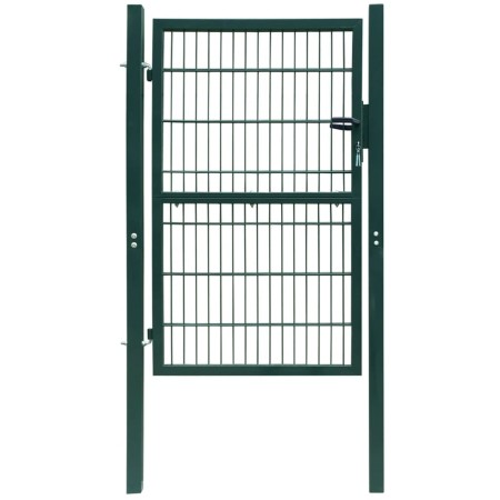 Cancela de valla 2D individual verde 106x230 cm