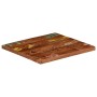 Tablero de mesa cuadrado madera maciza reciclada 60x60x3,8 cm