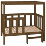 Cama perros madera maciza pino marrón miel 105,5x83,5x100 cm de vidaXL, Camas para perros - Ref: Foro24-822390, Precio: 109,09 €