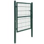 Cancela de valla 2D individual verde 106x230 cm