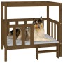 Massives Kiefernholzbett für Hunde in Honigbraun, 105,5x83,5x100 cm. von vidaXL, Betten für Hunde - Ref: Foro24-822390, Preis...