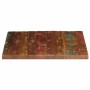 Tablero de mesa cuadrado madera maciza reciclada 70x70x3,8 cm
