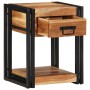 Armario de Noche 2 pcs 40 x 35 x 50 cm madera maciza de acacia