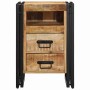 Armario de Noche Marrón 40 x 40 x 59 cm madera maciza de mango